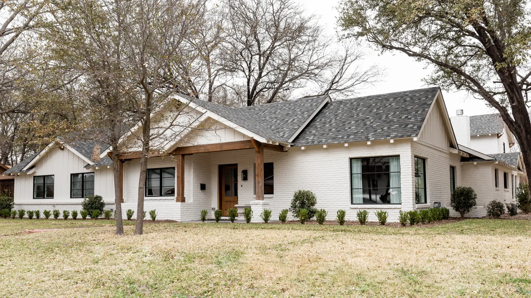 A custom home project in North Texas, photographed for Covenant Construction Services